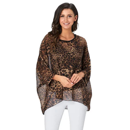 BHflutter Women Blouses Plus Size 2019 New Style Batwing Casual Summer Blouse Shirt Woman Boho Chiffon Shirts Tops Chemise Femme