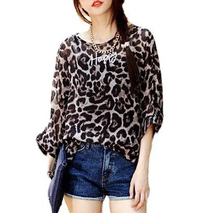 BHflutter Women Blouses Plus Size 2019 New Style Batwing Casual Summer Blouse Shirt Woman Boho Chiffon Shirts Tops Chemise Femme