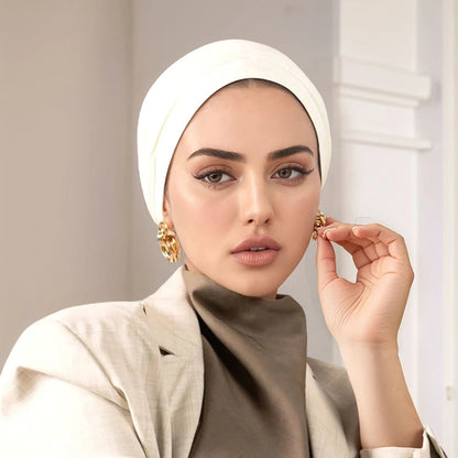 Premium Modal Jersey Instant Hijab Muslim Underscarf Caps Cotton Stretch Turban Cap Islamic Underscarf Bonnet Headscarf Headband
